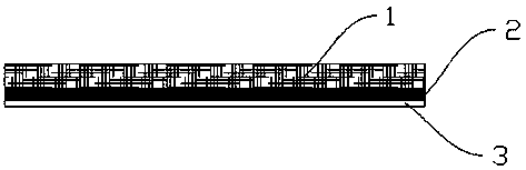 Production process of PE/PP composite suitable for coating of non-transfer adhesive