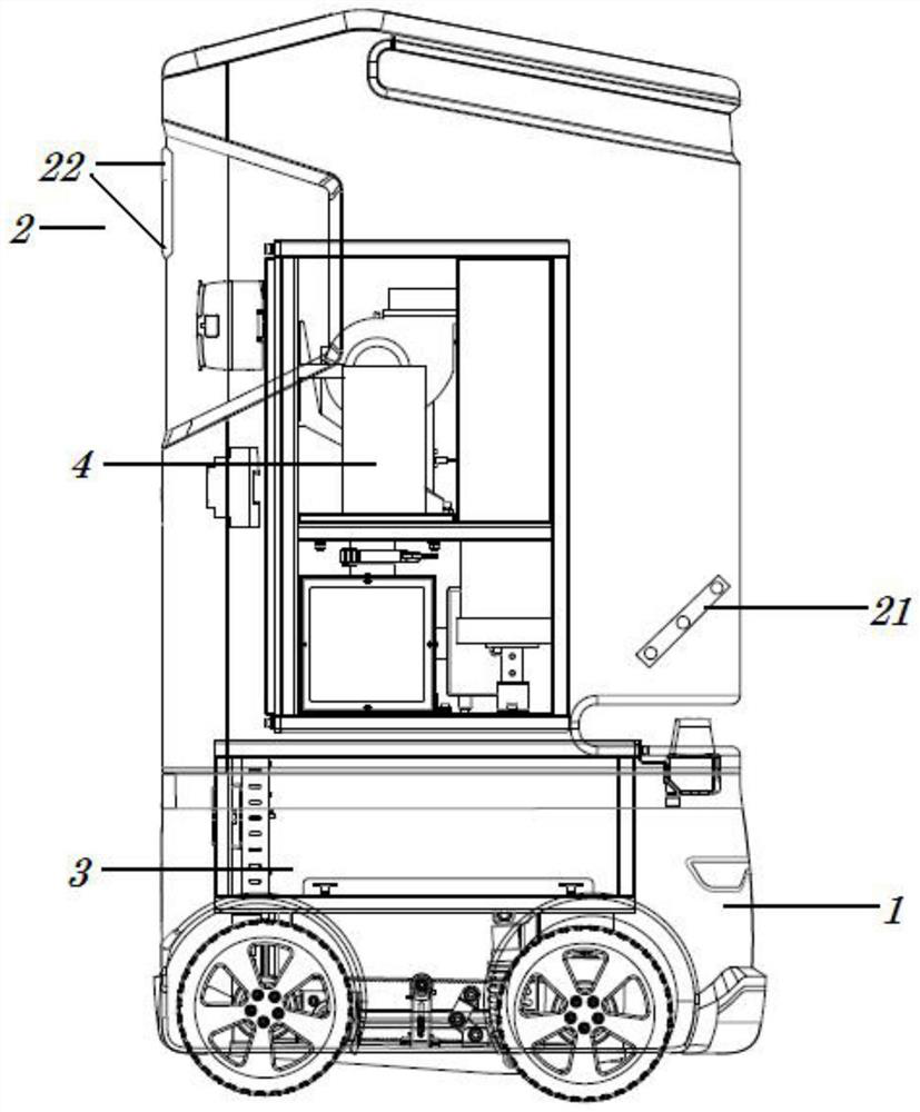 Self-adaptive disinfection robot