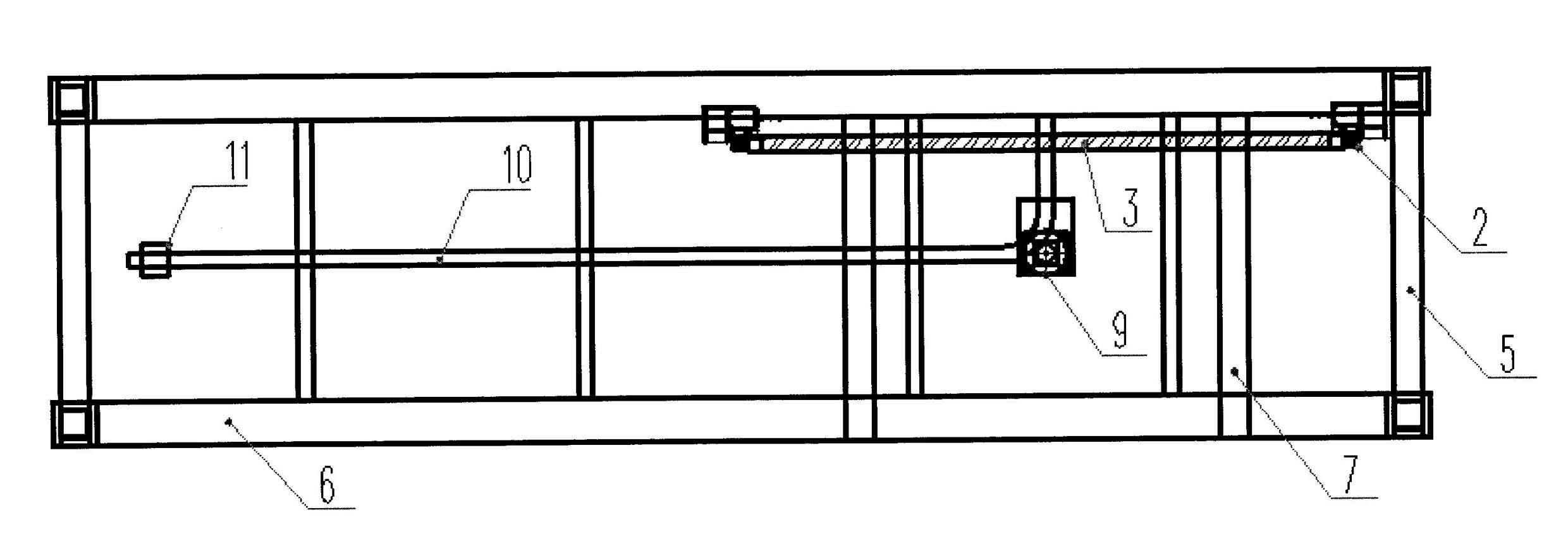 Fully-automatic suspension type two-dimensional electromagnetic shielding door with arc-shaped guide rails