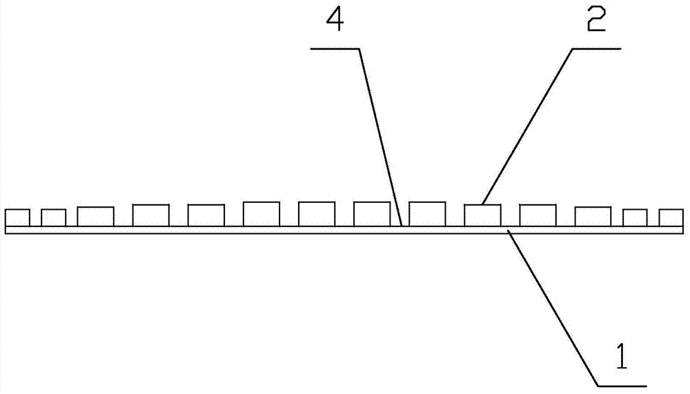 A kind of diamond flexible abrasive belt with equal wear structure and manufacturing method thereof