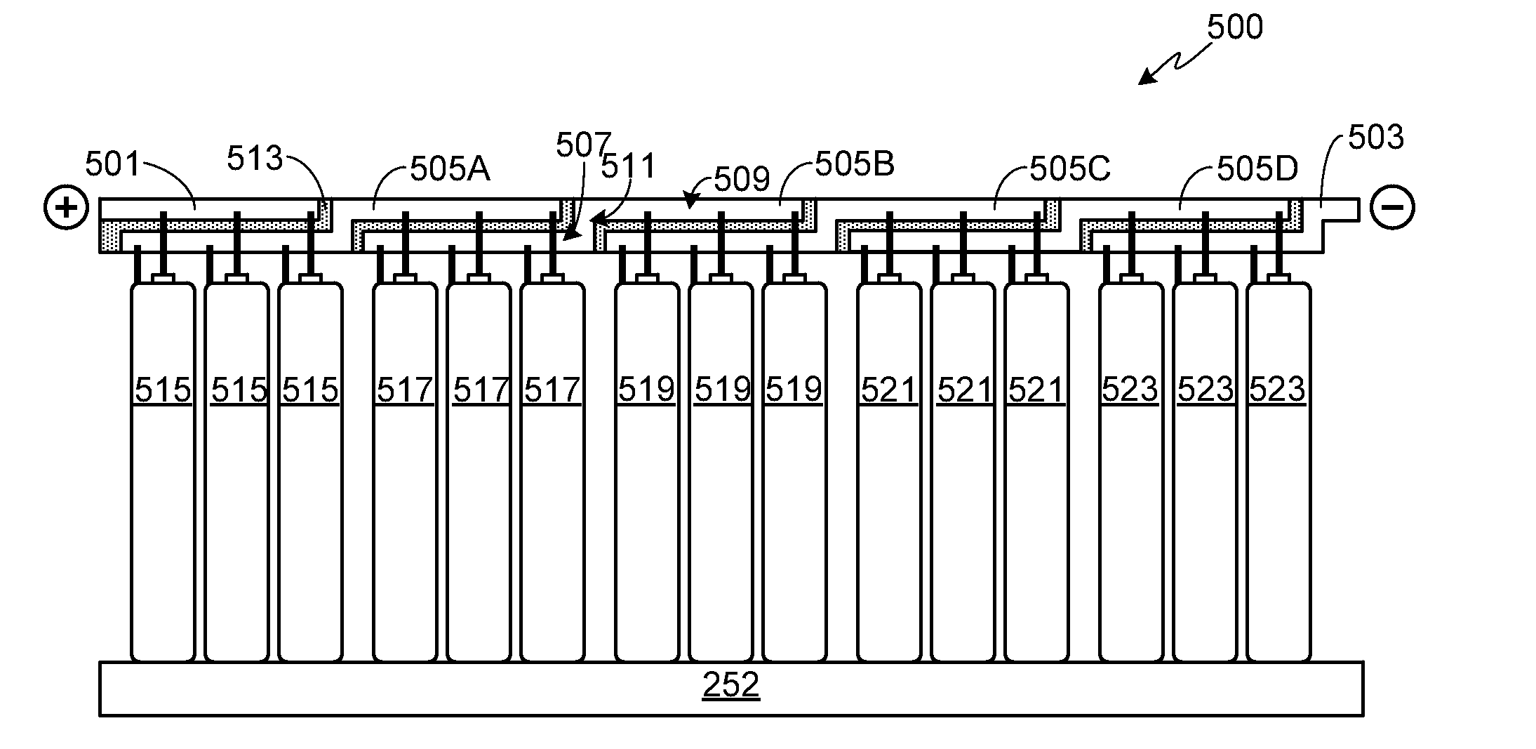 Z-Shaped Bus Bar for a Battery Pack