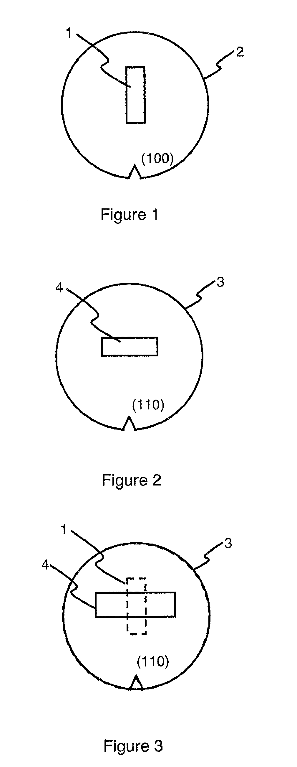 Three-dimensional CMOS circuit on two offset substrates and method for making same