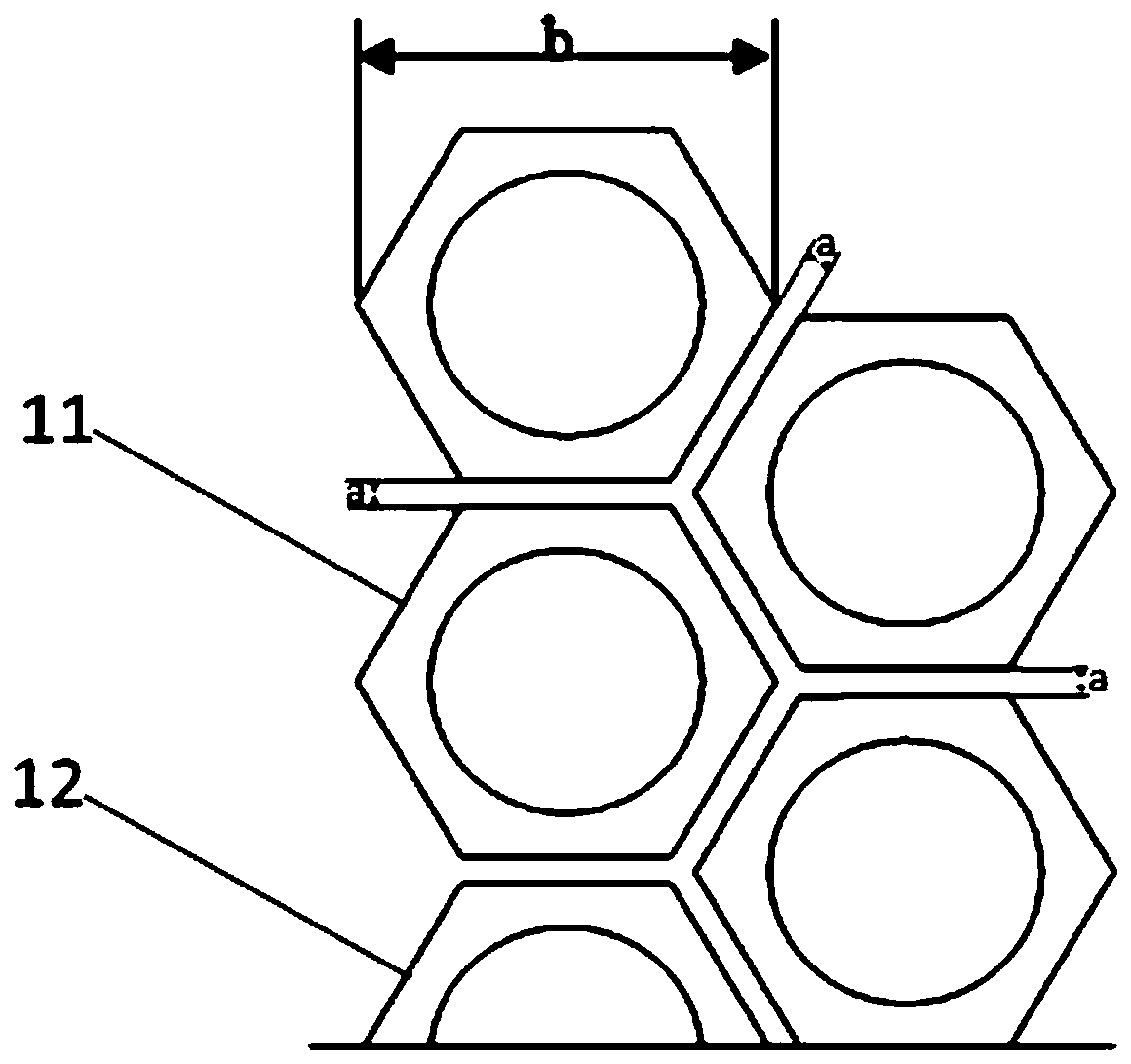 Cooling flame low nitrogen combustion device and combustion method thereof