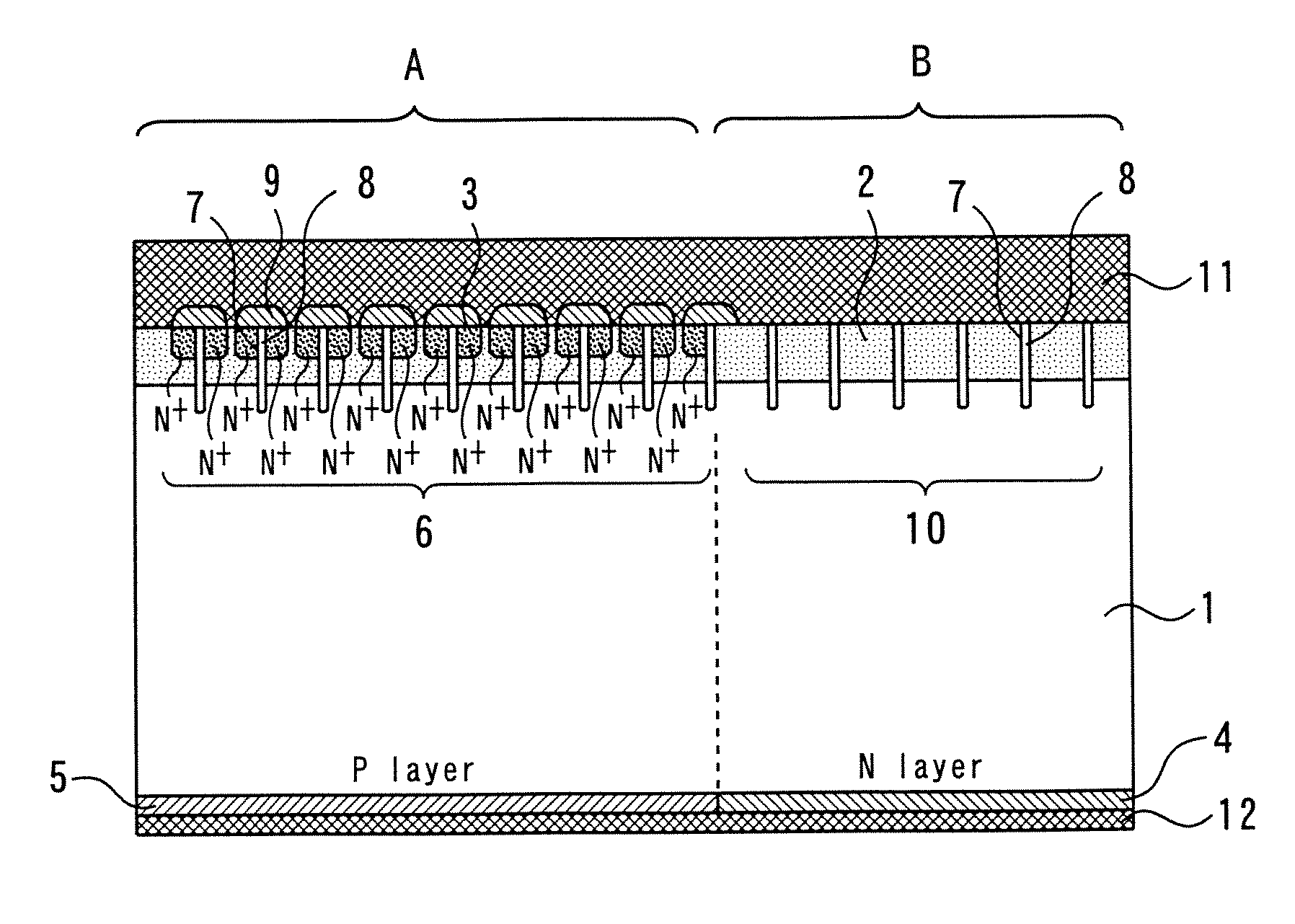 Insulated gate semiconductor device and method for manufacturing the same