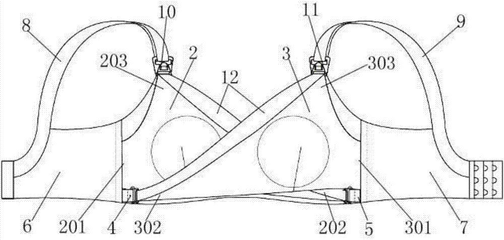 Crossing type breast-feeding bra