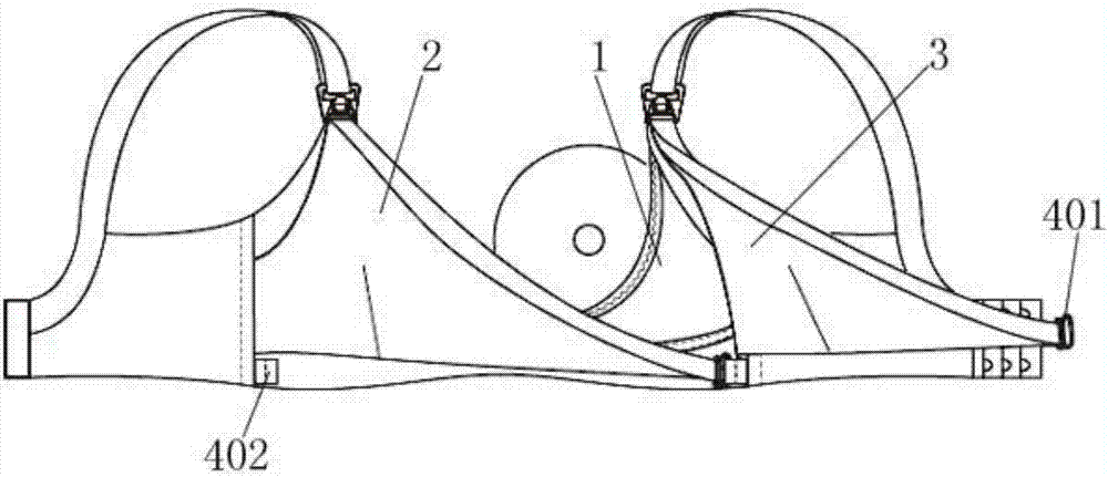 Crossing type breast-feeding bra