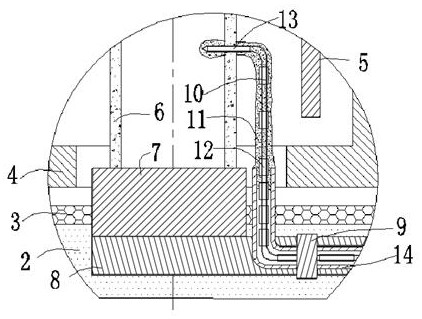 A kind of liquid metal cooling directional solidification casting and measuring method of shell temperature