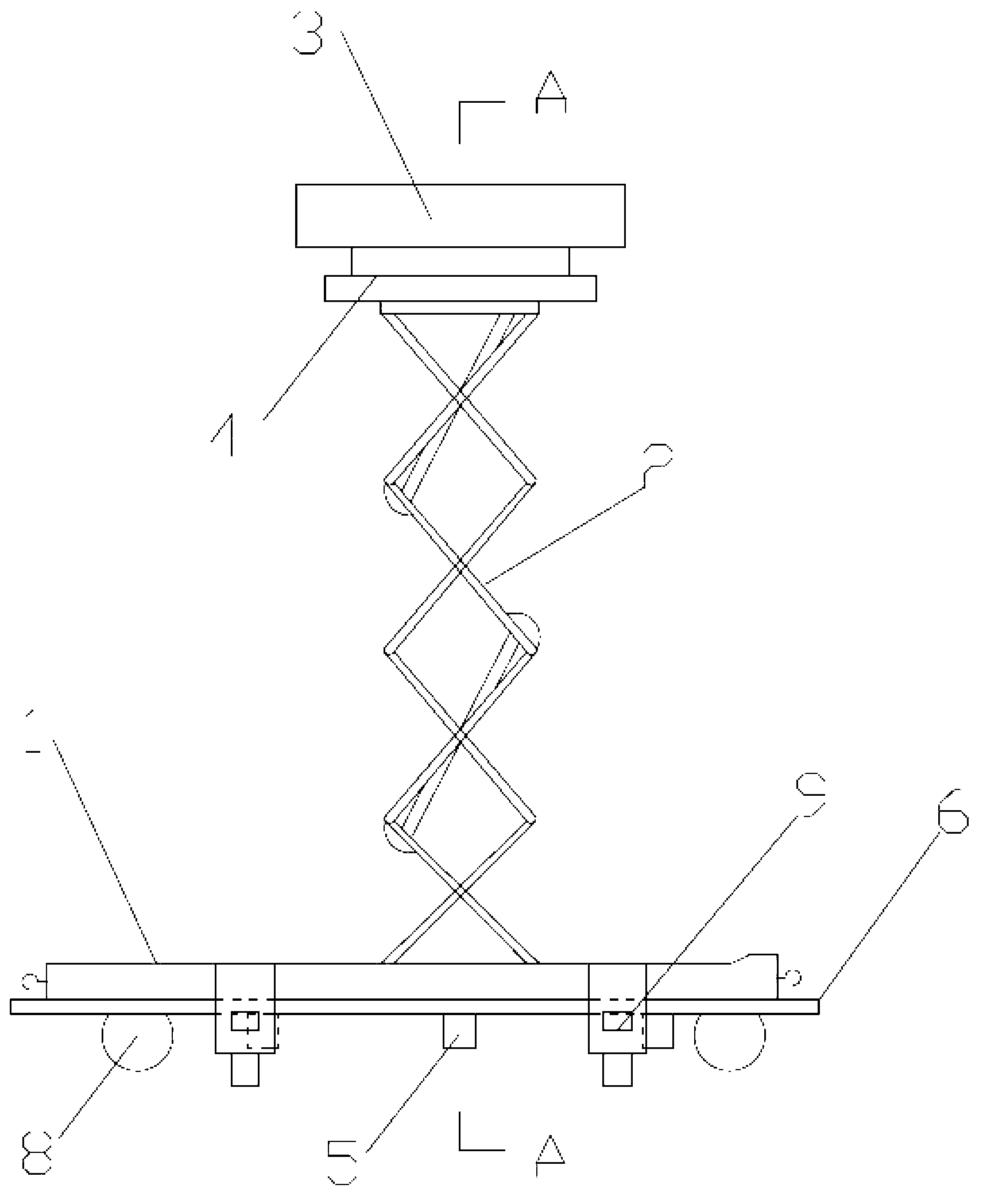 Long-span working-at-height rapid construction special cage