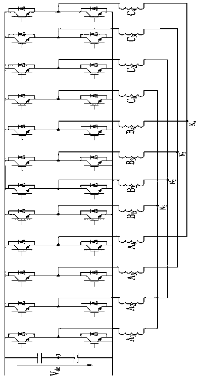 Twelve-phase permanent magnetic synchronous motor fault tolerance control method based on output maximum torque