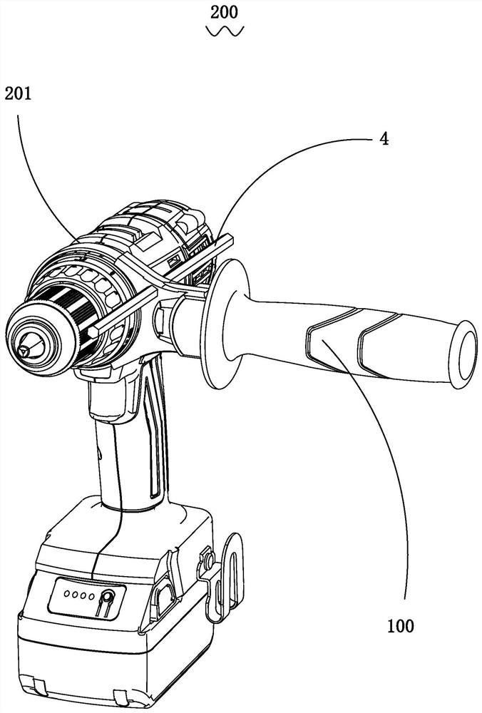 Auxiliary handle and electric tool