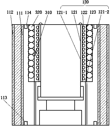 An induction furnace for high-efficiency horizontal continuous casting