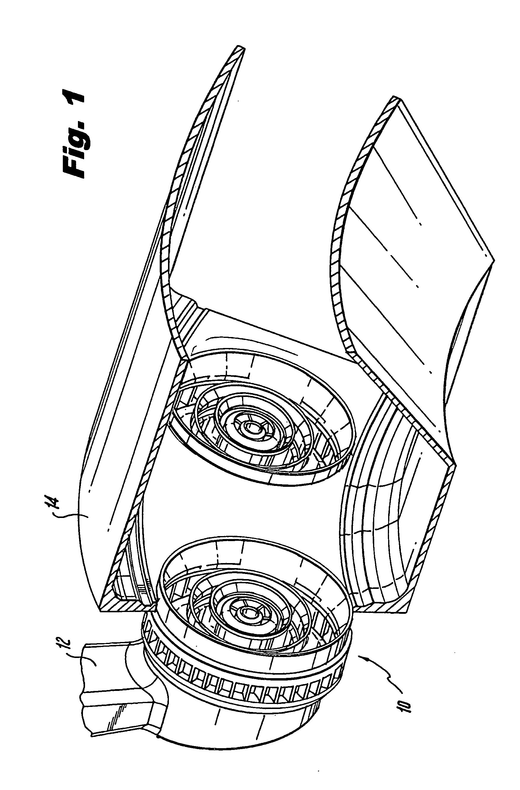 Radially outward flowing air-blast fuel injector for gas turbine engine