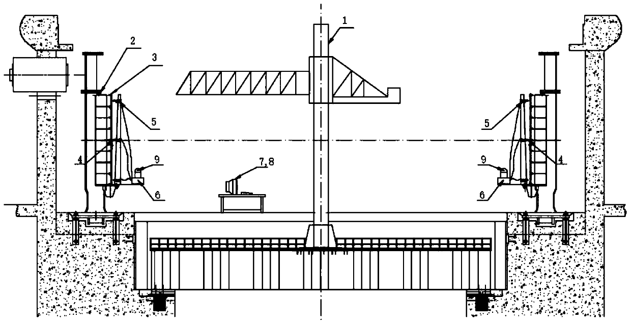 Automatic acquisition device for stator positioning rib welding deformation measurement data