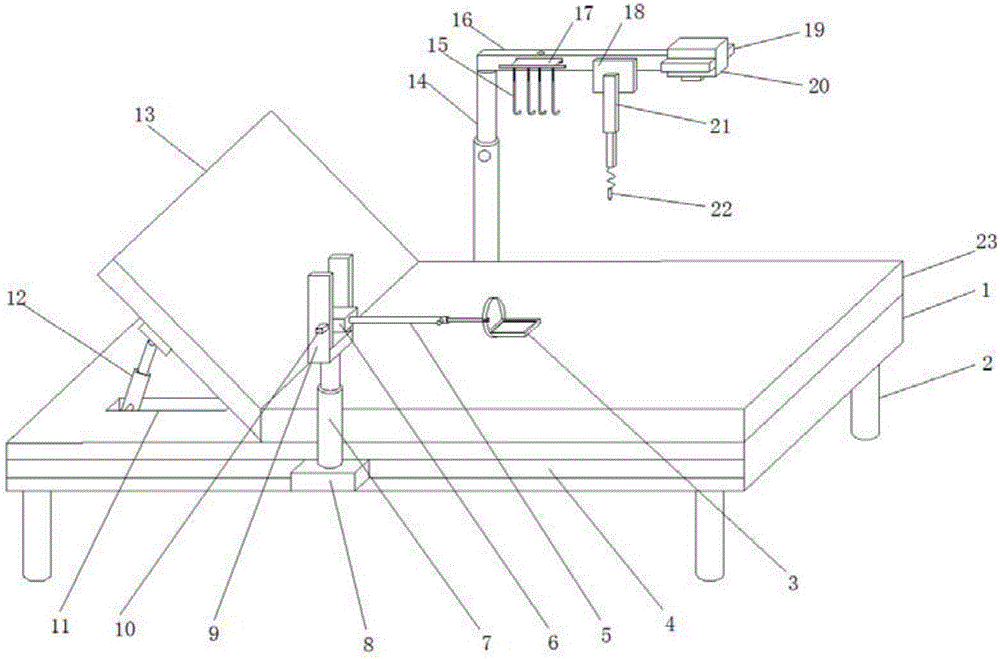 Surgical device for liver and gall surgical department