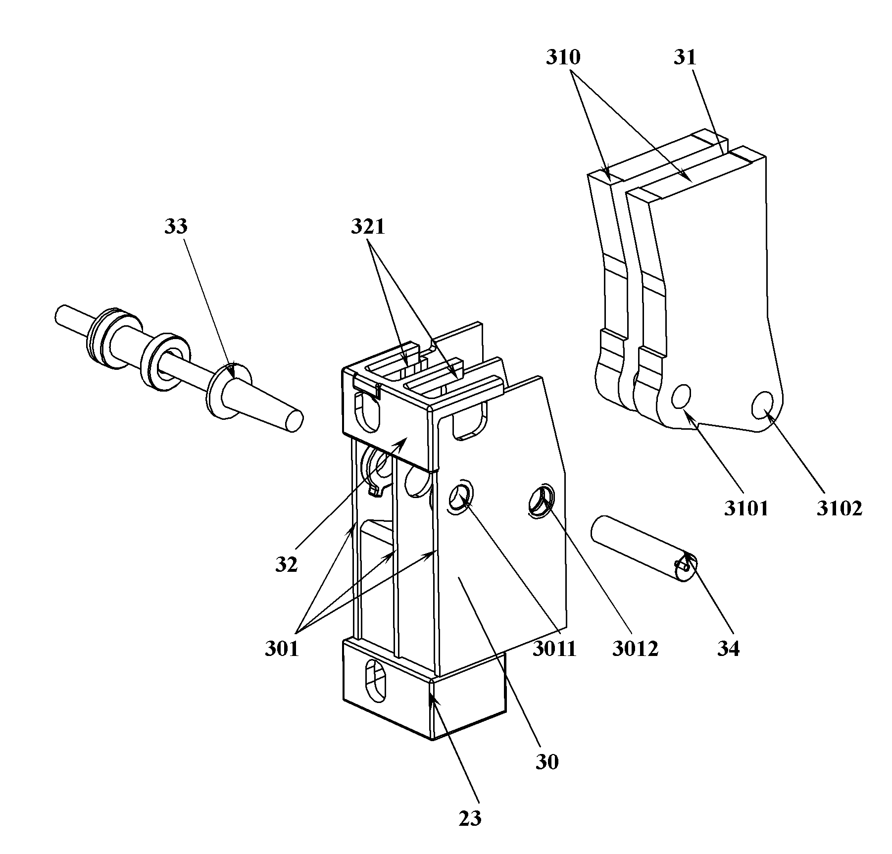 Hinge for folding container