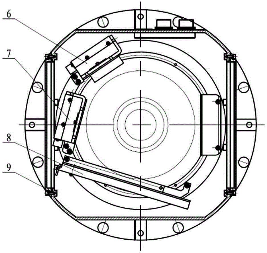 Large and medium monitoring rotary-table rotating system and operation control method thereof