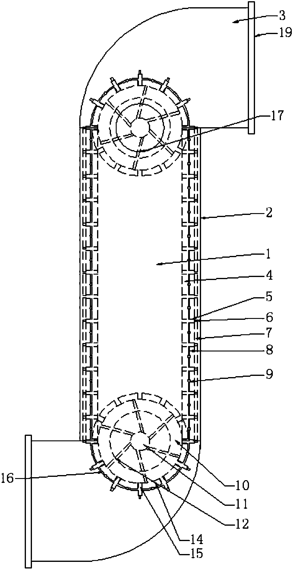 Conveying pipe for sewage treatment