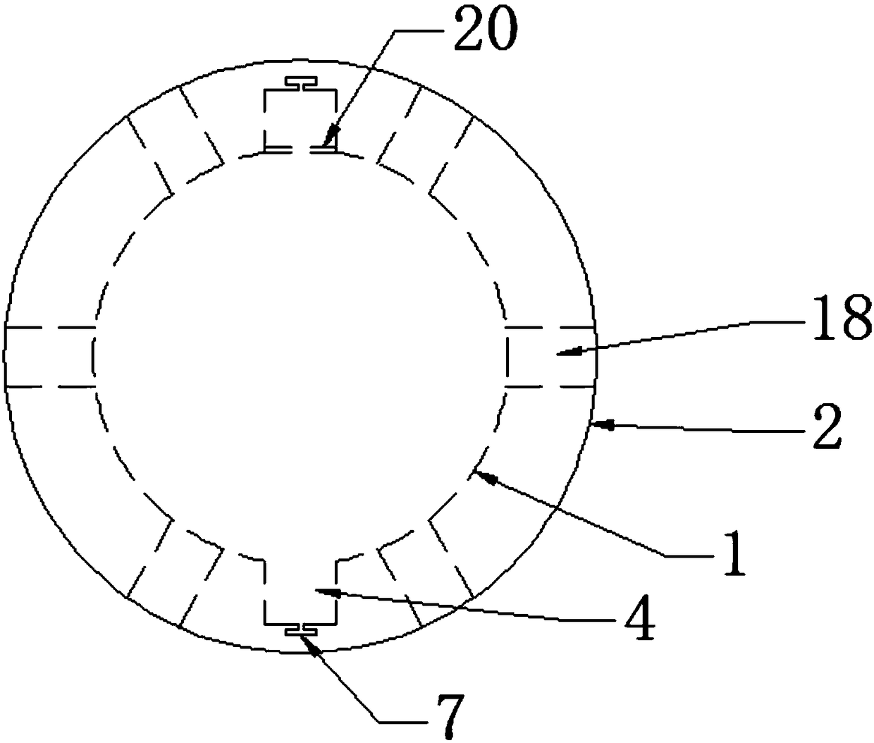 Conveying pipe for sewage treatment