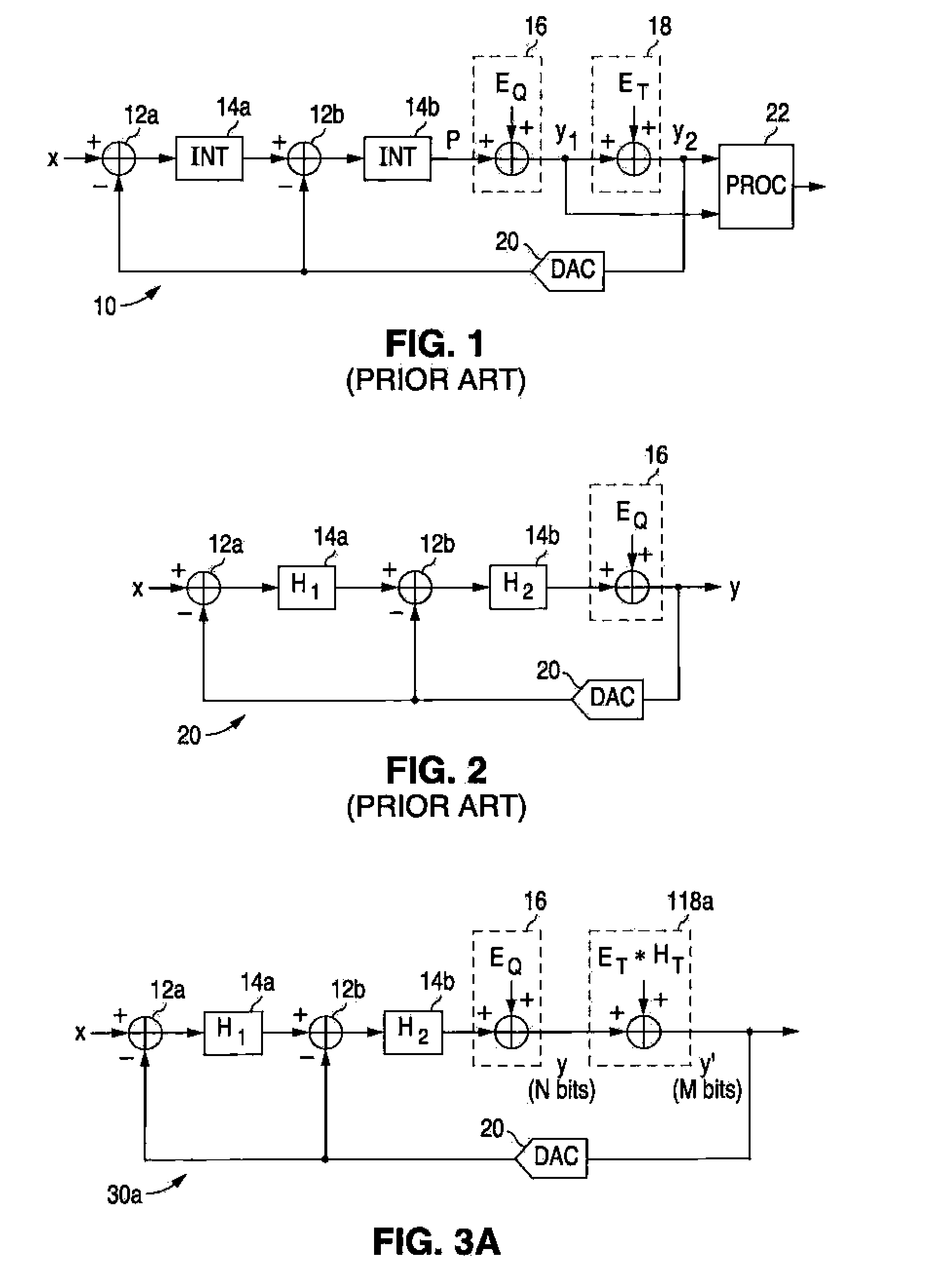 Sigma-delta modulator with DAC resolution less than ADC resolution and increased dynamic range