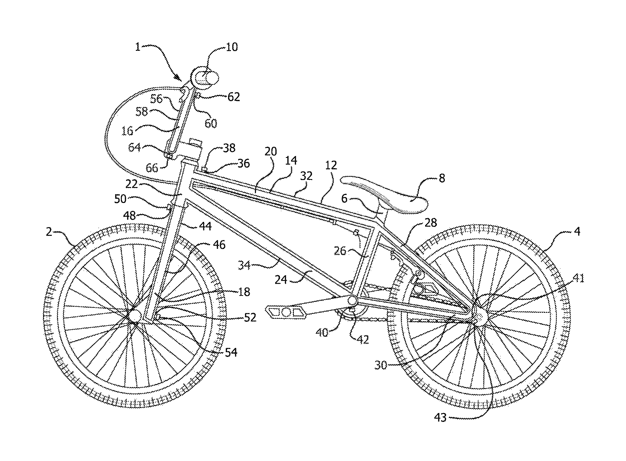 Interchangeable colored bicycle