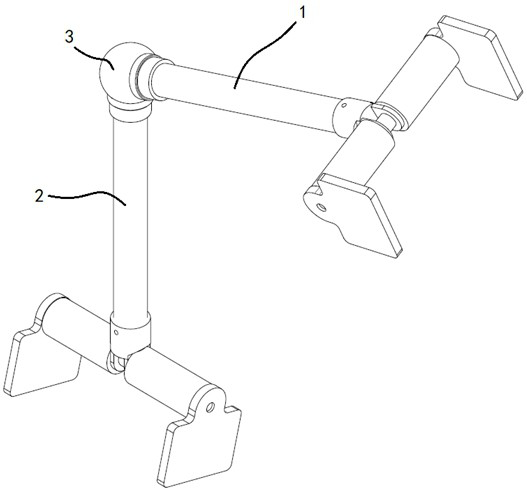 Mechanical arm external angle feedback device and mechanical arm