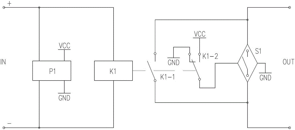 Mechanical synchronous hybrid relay and hybrid switch operating method