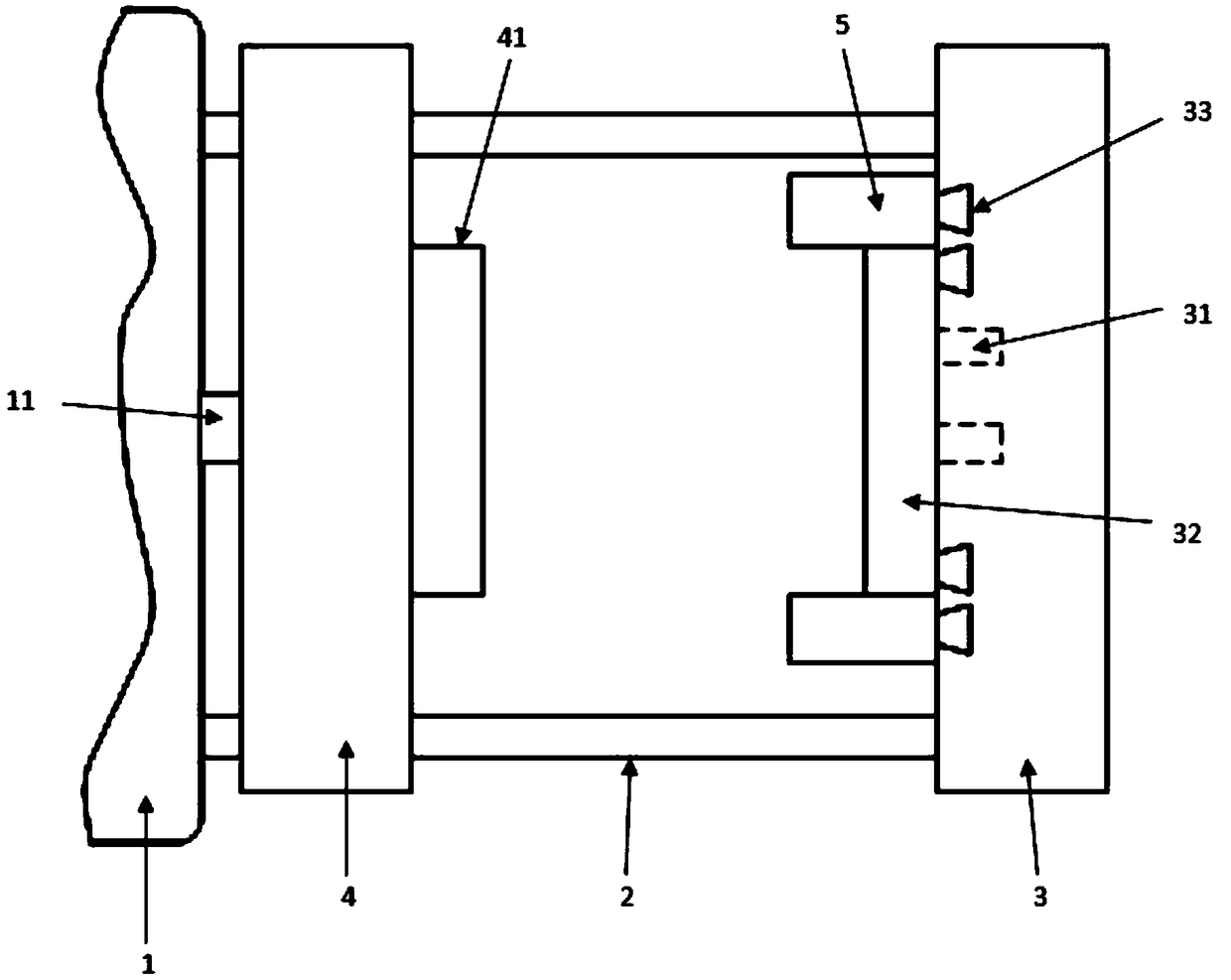 Electromagnetic mold locking injection molding machine