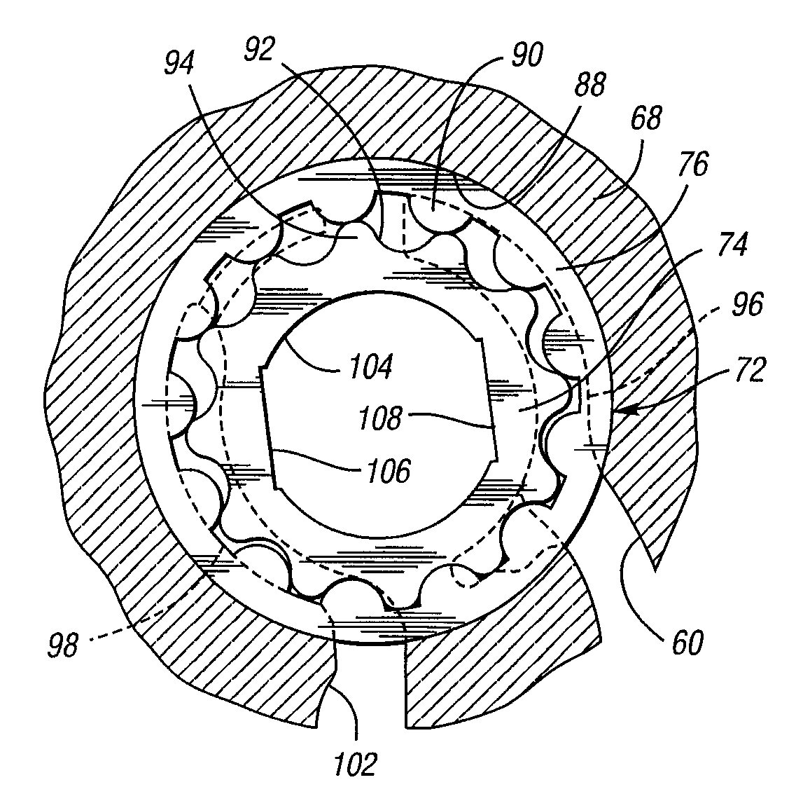 Hydrokinetic torque converter for an automatic vehicle transmission