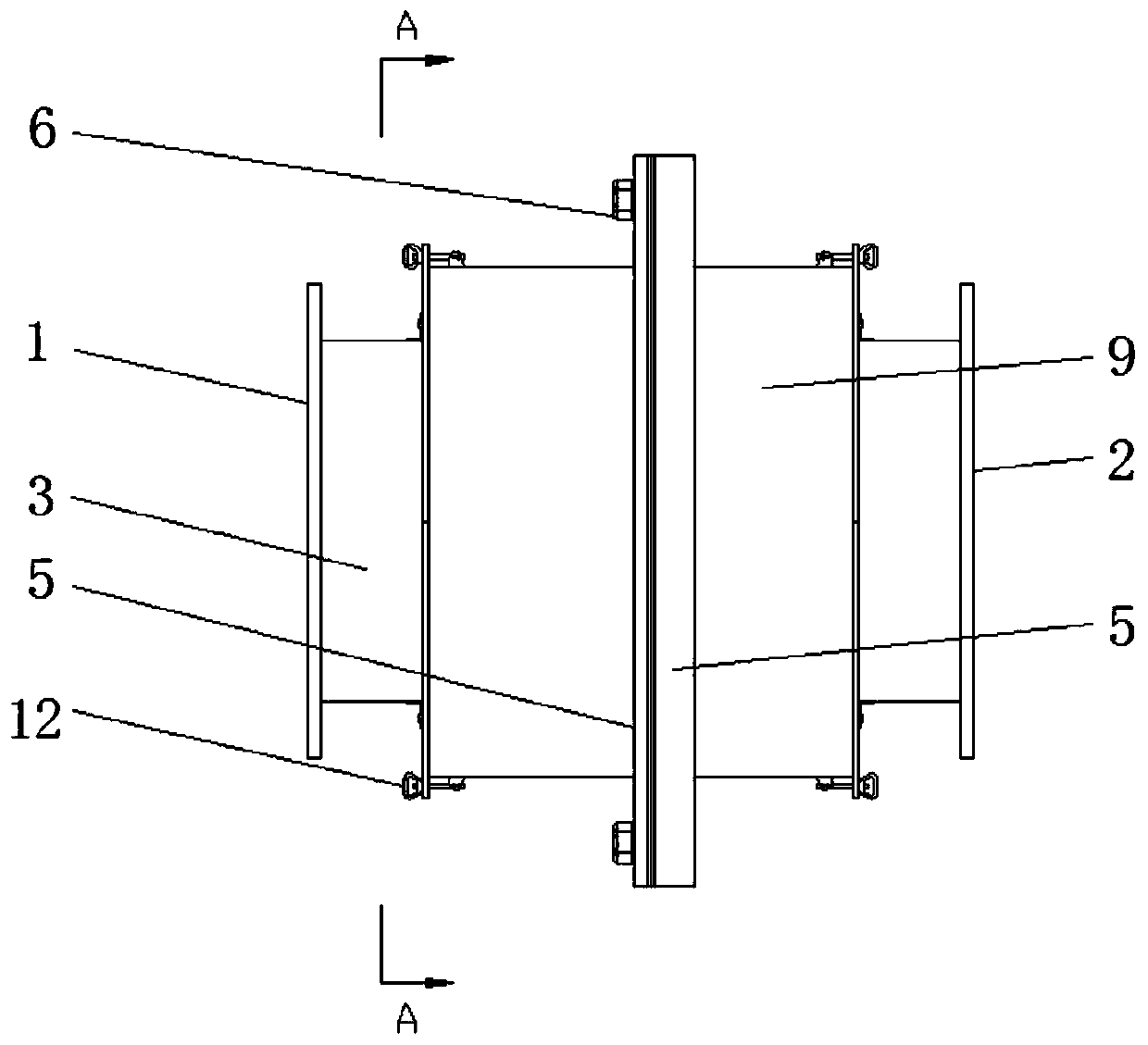 Detachable watertight fireproof and heat insulation cabin penetration part