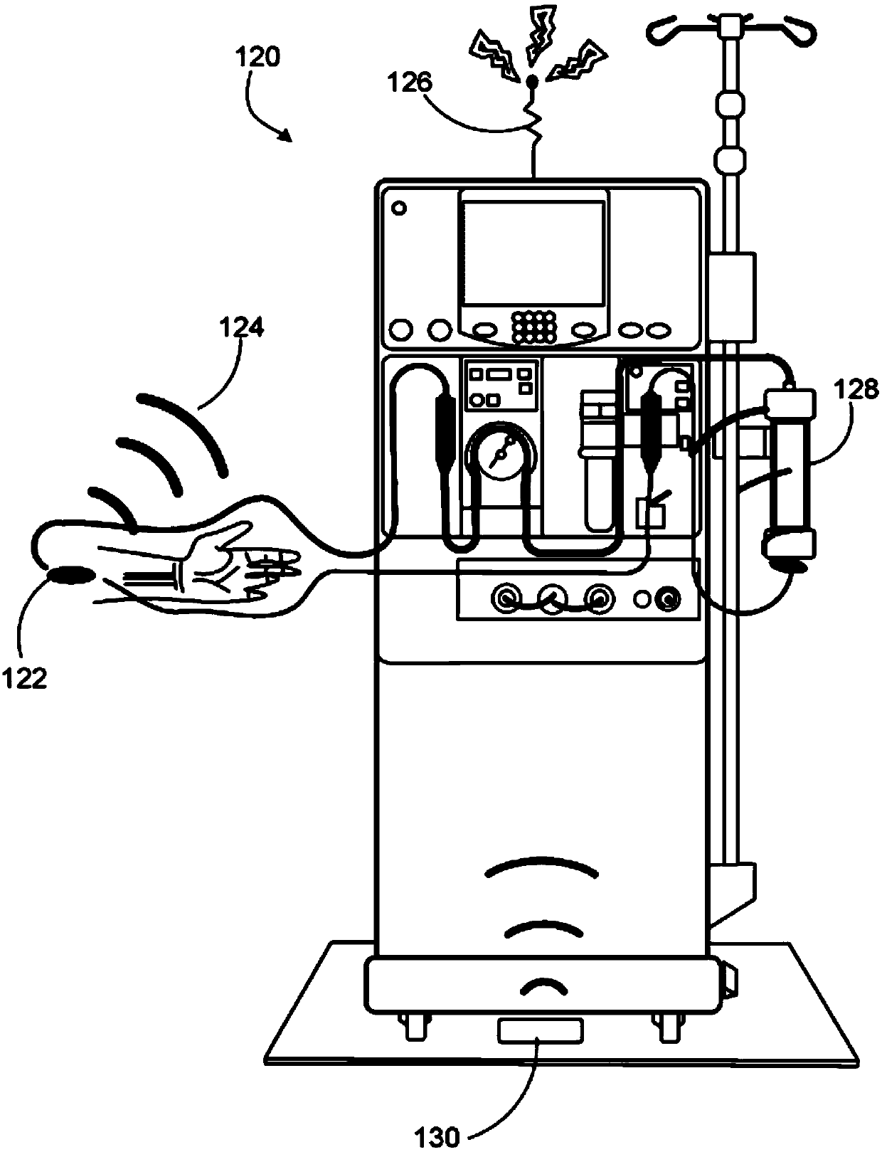 Optical blood detection system