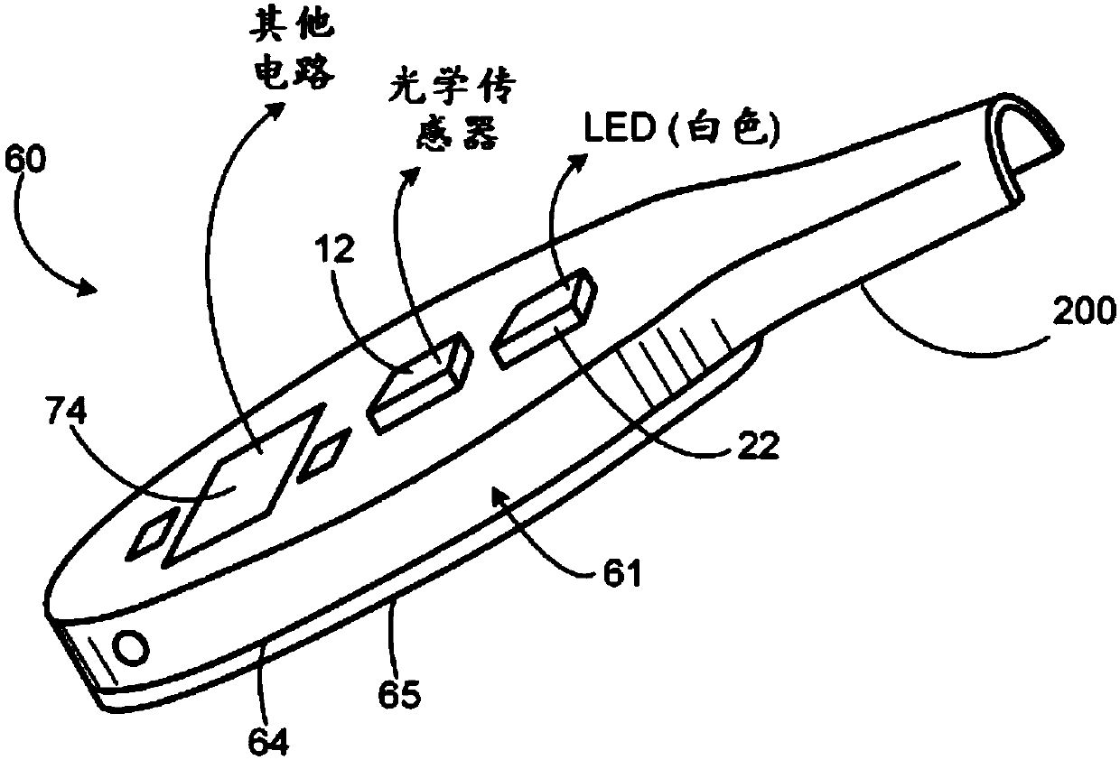 Optical blood detection system