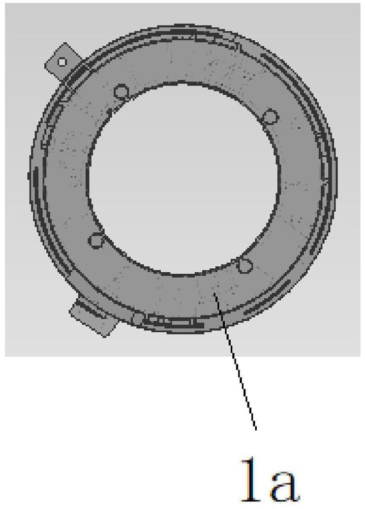 Three-color mold structure