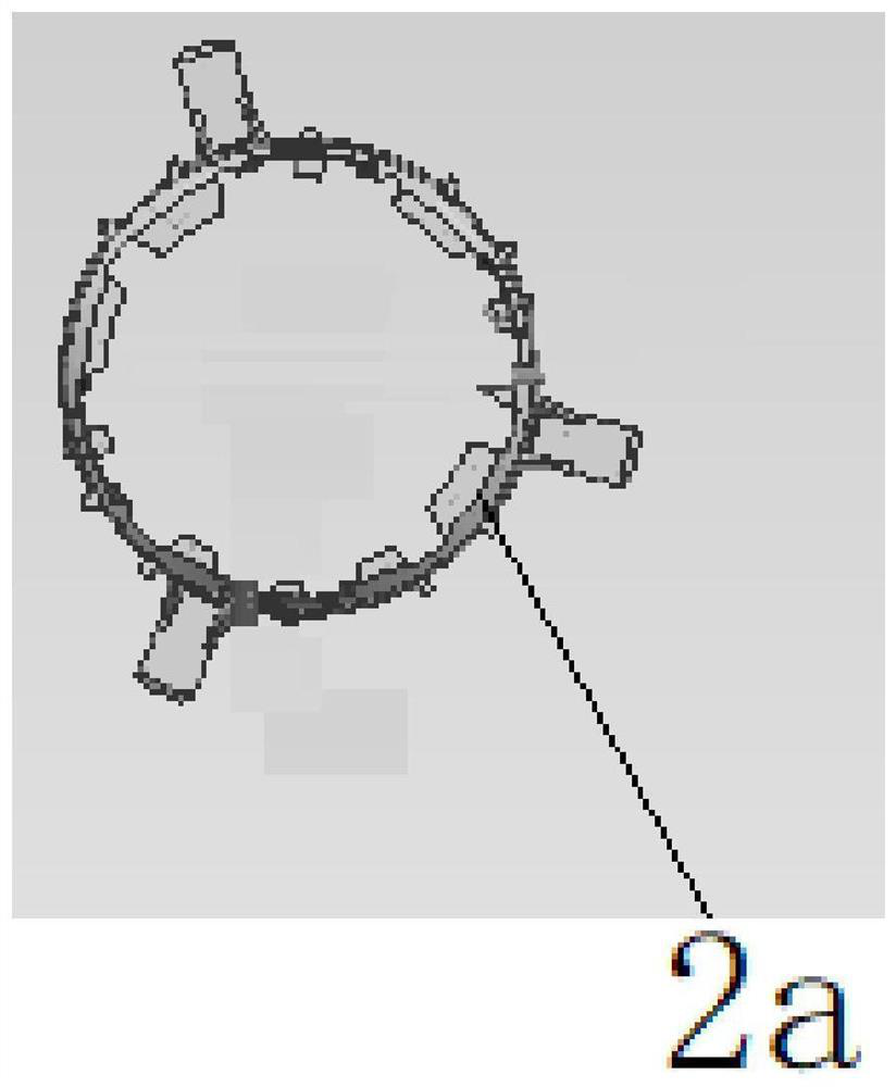 Three-color mold structure