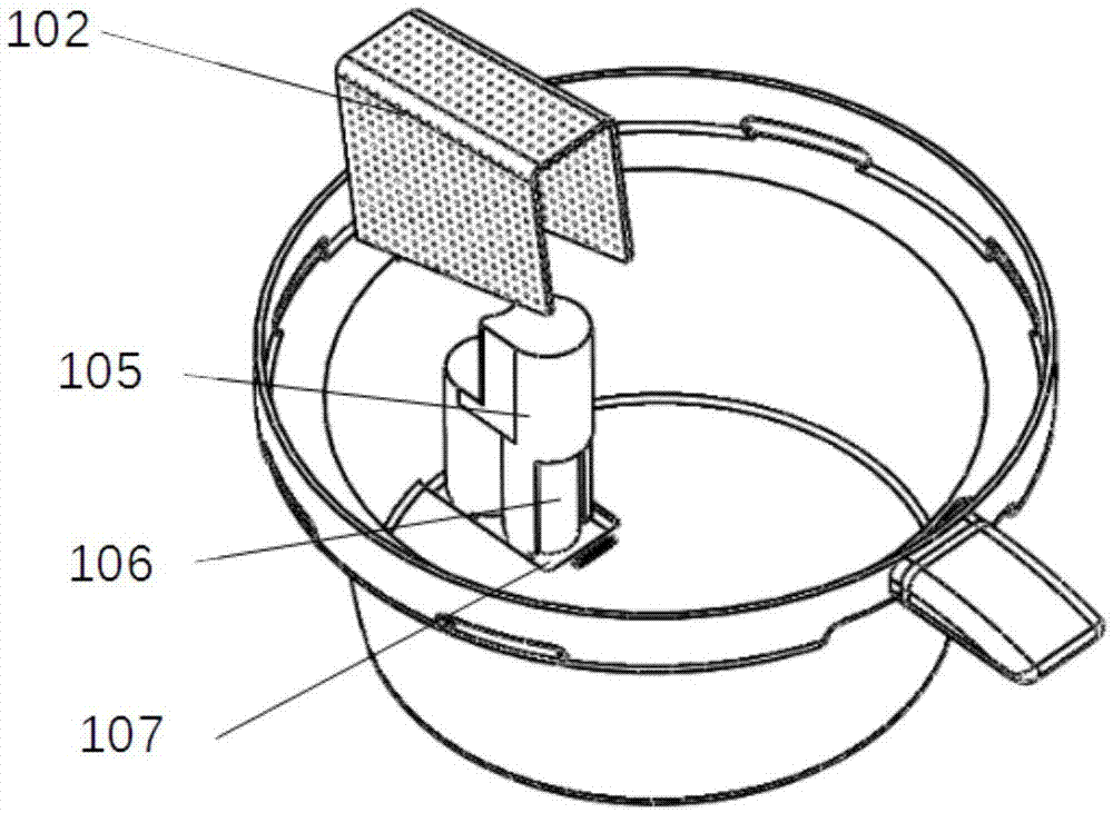 Discharging device, brewing device including same, and drink manufacturing machine