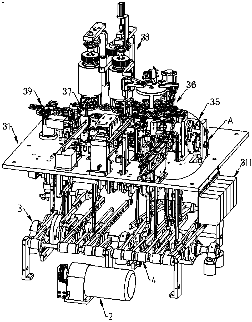 Aluminum electrolytic capacitor assembly, cleaning and sleeve integrating machine