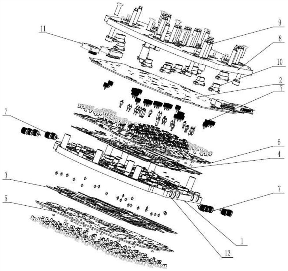 An integrated multifunctional power divider network component based on vertical interconnection technology