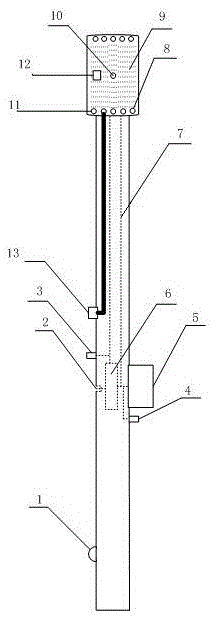 Overhead transmission line and insulator decontamination device