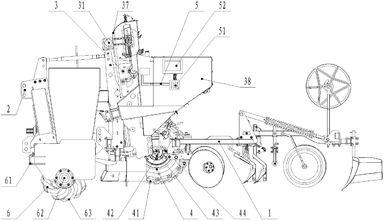 Efficient potato seeder with efficient seed metering function