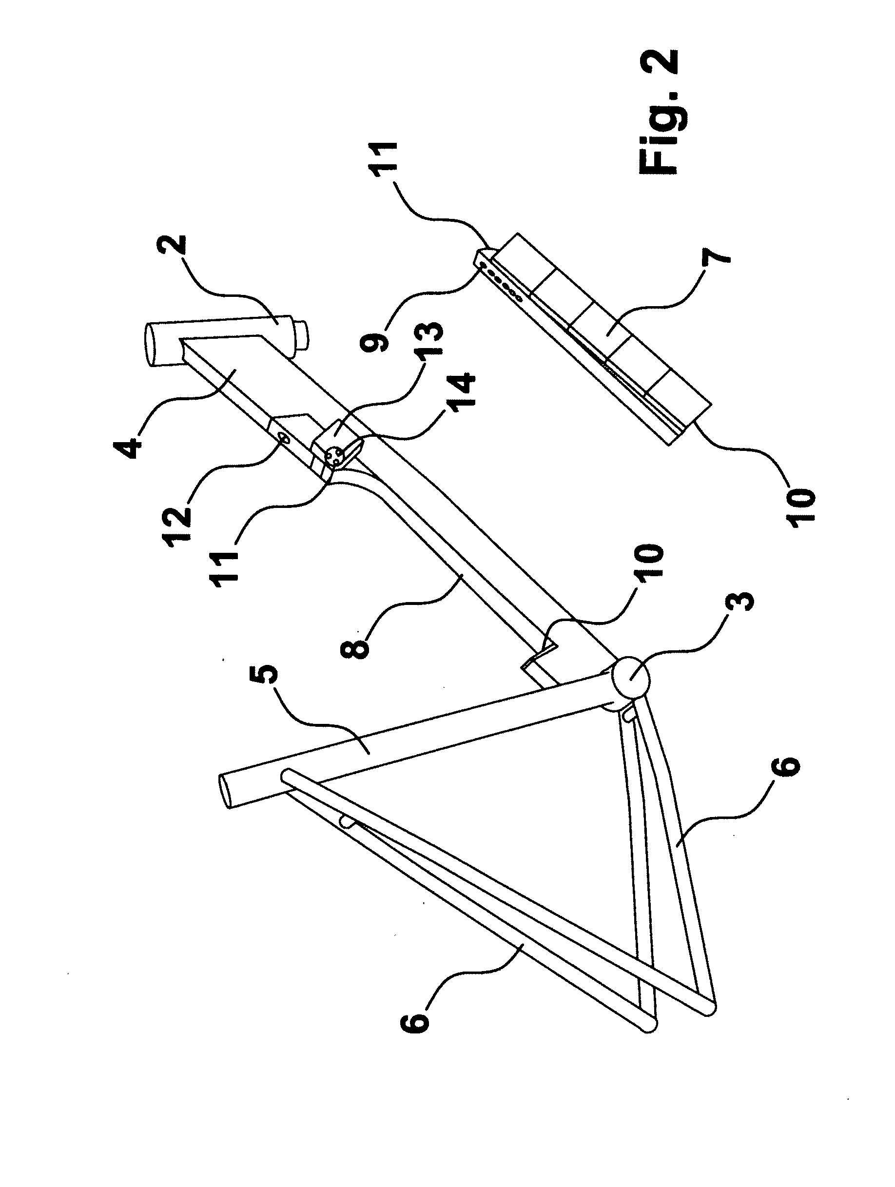 Bicycle frame with integrated and detachable battery