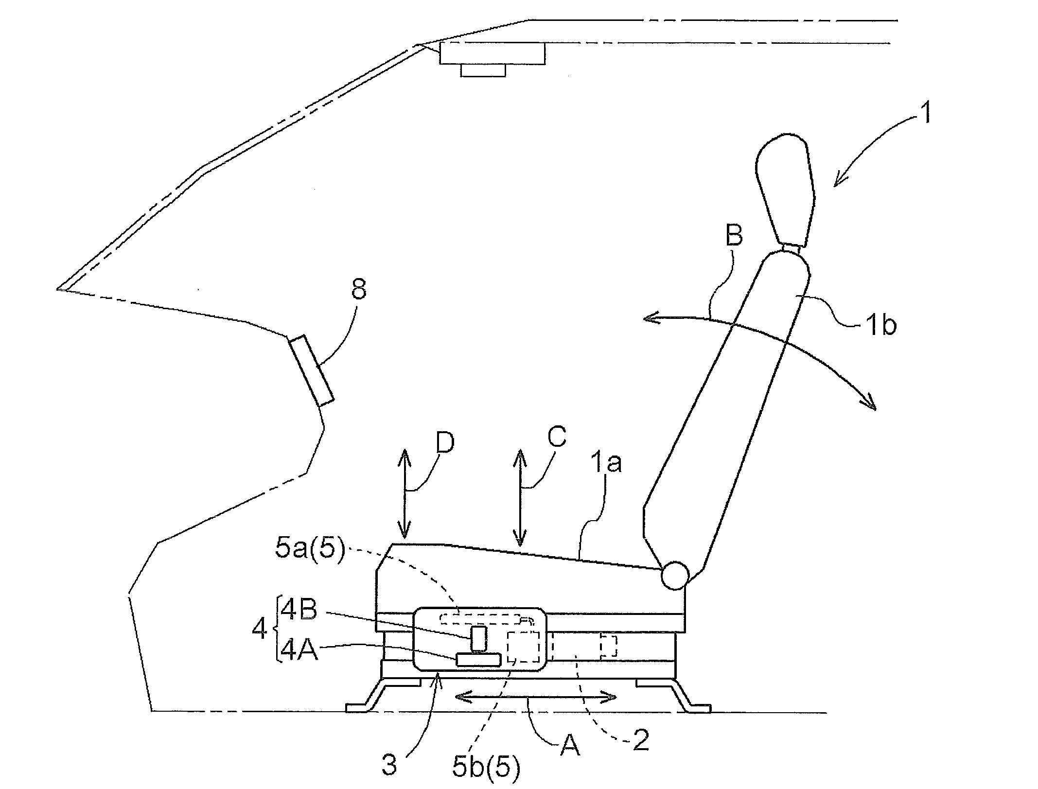 Power seat system for vehicle