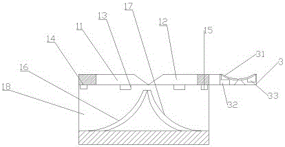 Glass bottle detecting device