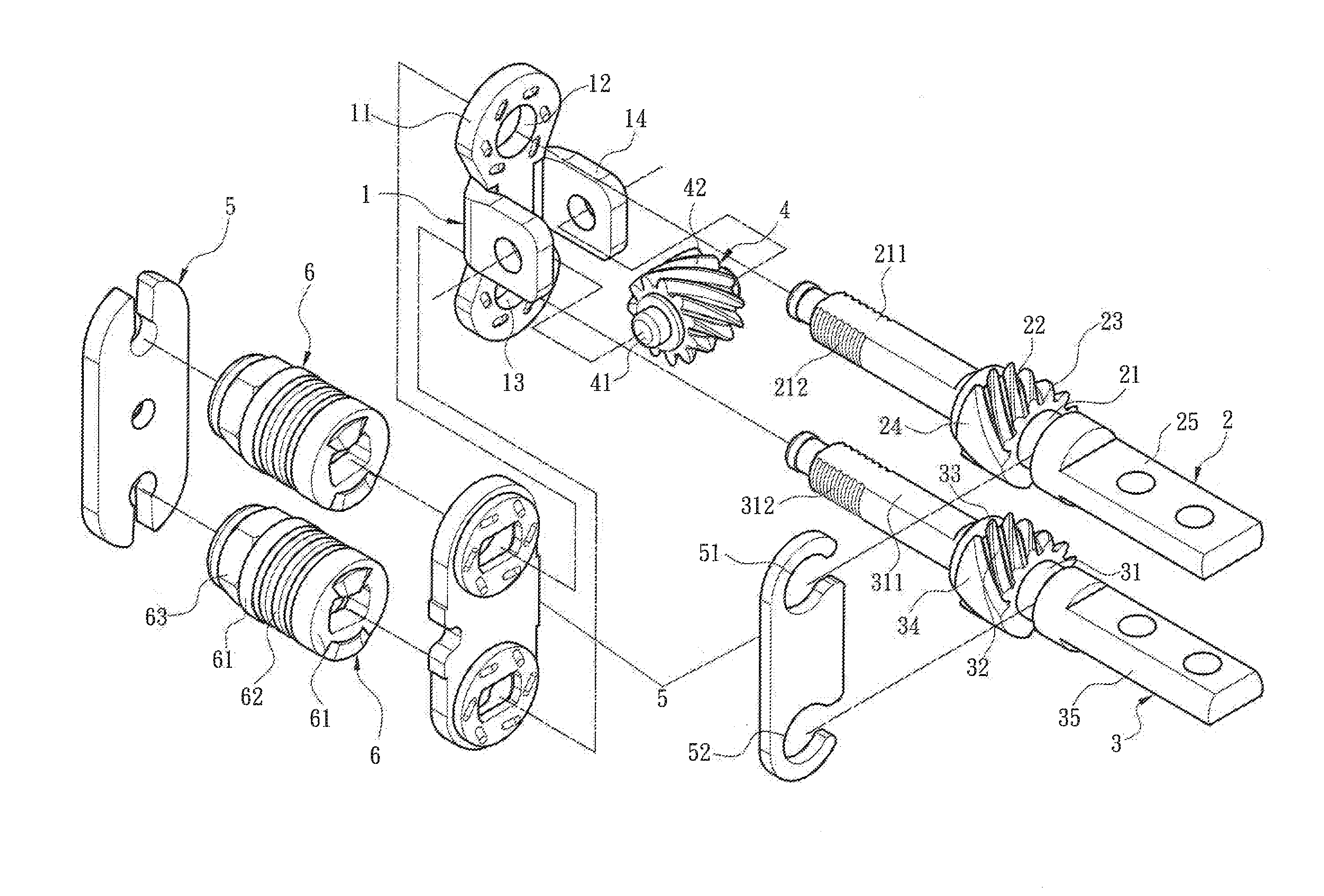 Durable synchronous opening and closing mechanism