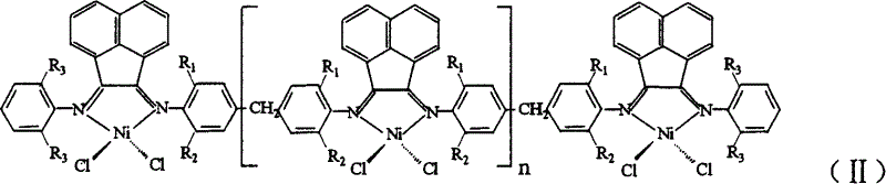 Multinuclear acenaphthene diimine nickle catalyst for synthesis of branched polyethylene