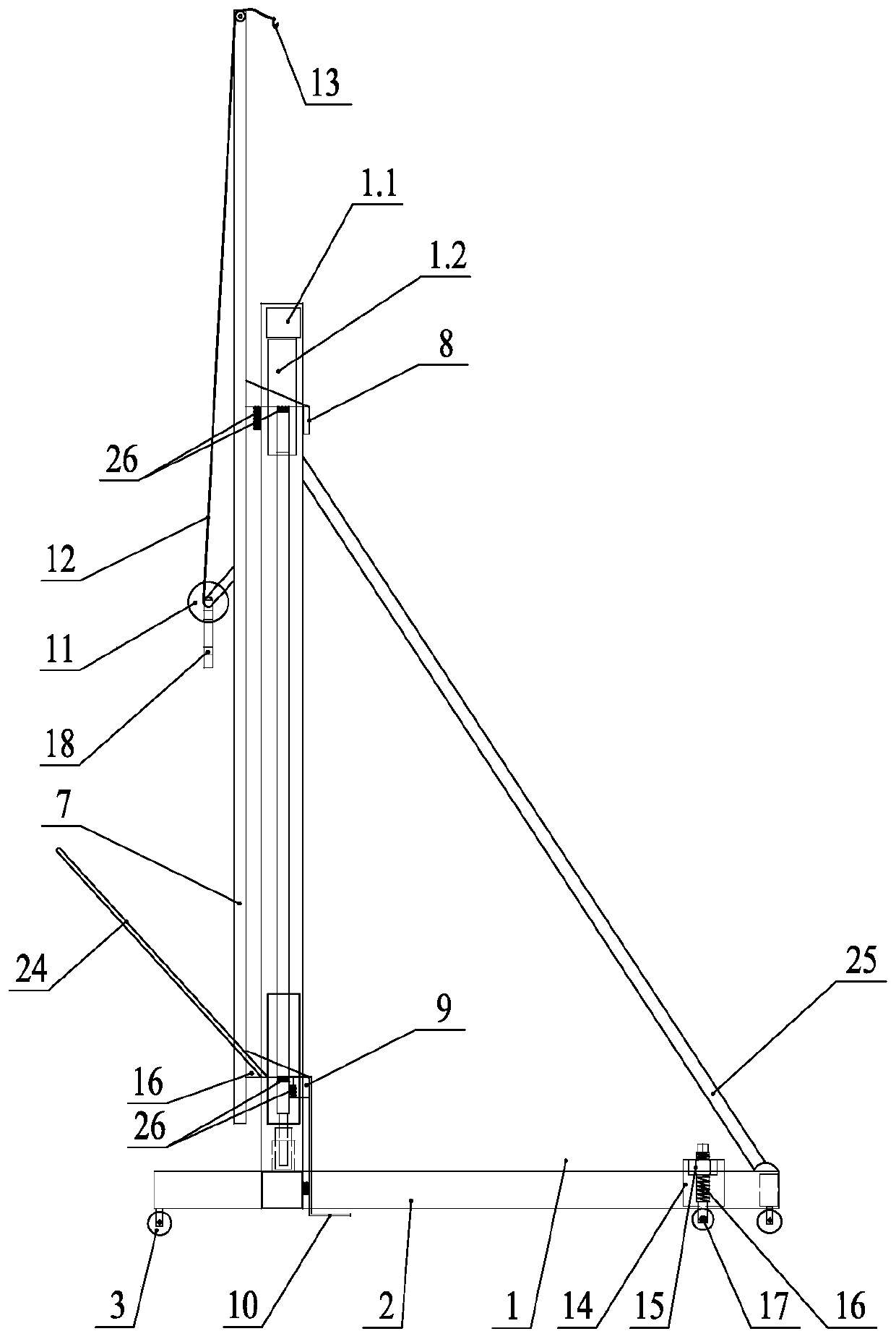 High voltage cabinet integrated installation device