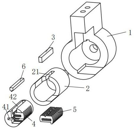 Clutch type lock head