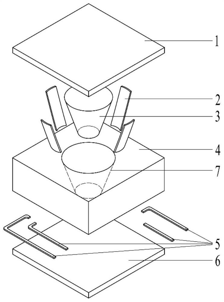 A triboelectric three-dimensional flexible tactile sensor and sensing unit