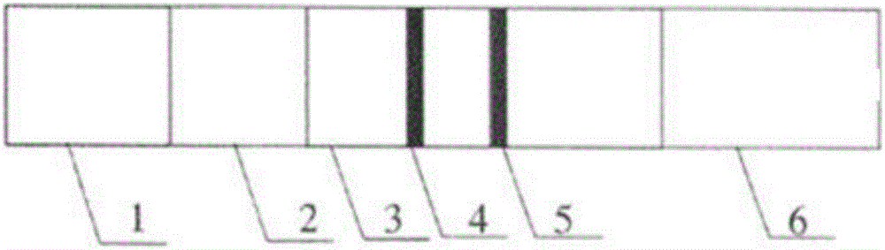 Diallyl phthalate colloidal gold immunochromatographic assay test strip