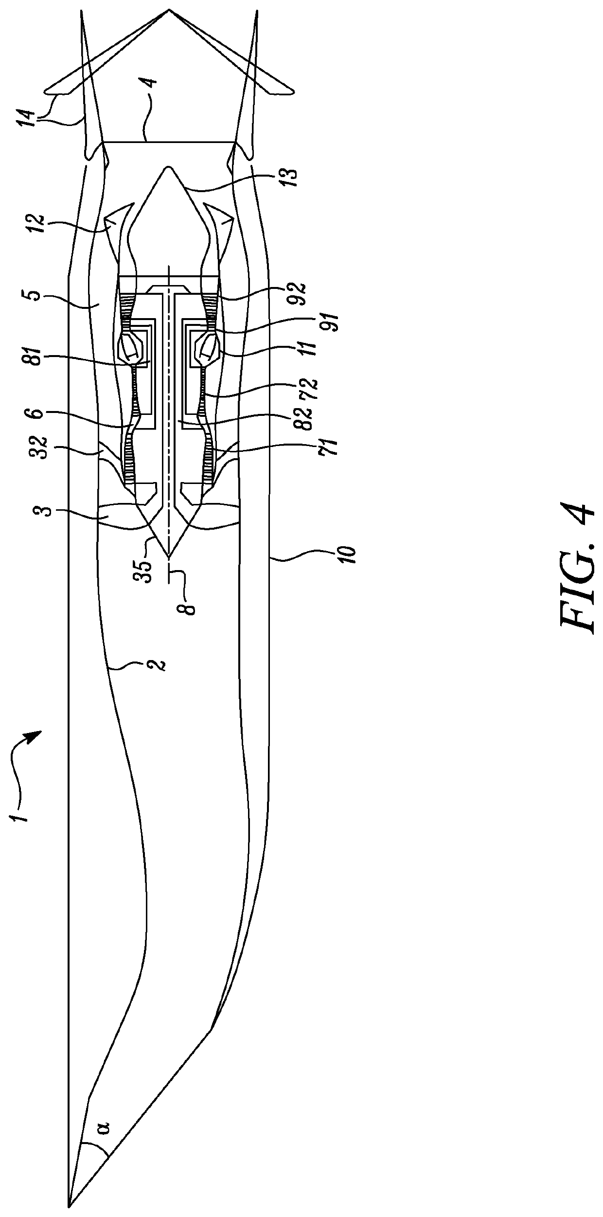 Supersonic aircraft turbofan engine