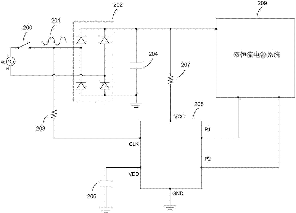 LED switch color temperature adjustment control chip, control method, and LED illumination lamp