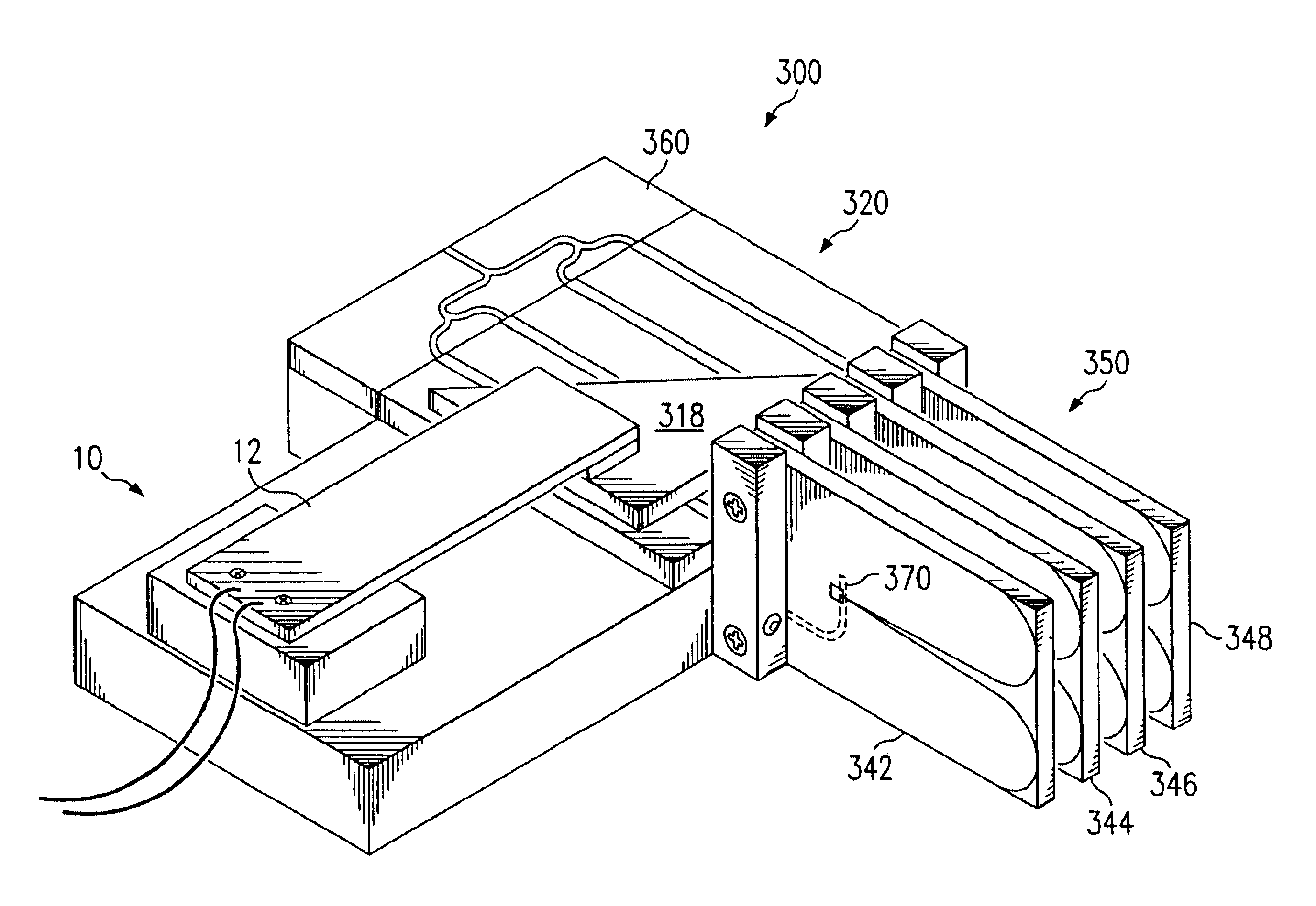 Electromagnetic phase shifter using perturbation controlled by piezoelectric transducer and pha array antenna formed therefrom